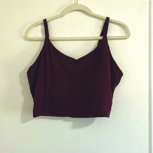 Athleta elation v-neck longline bra Large D-DD.